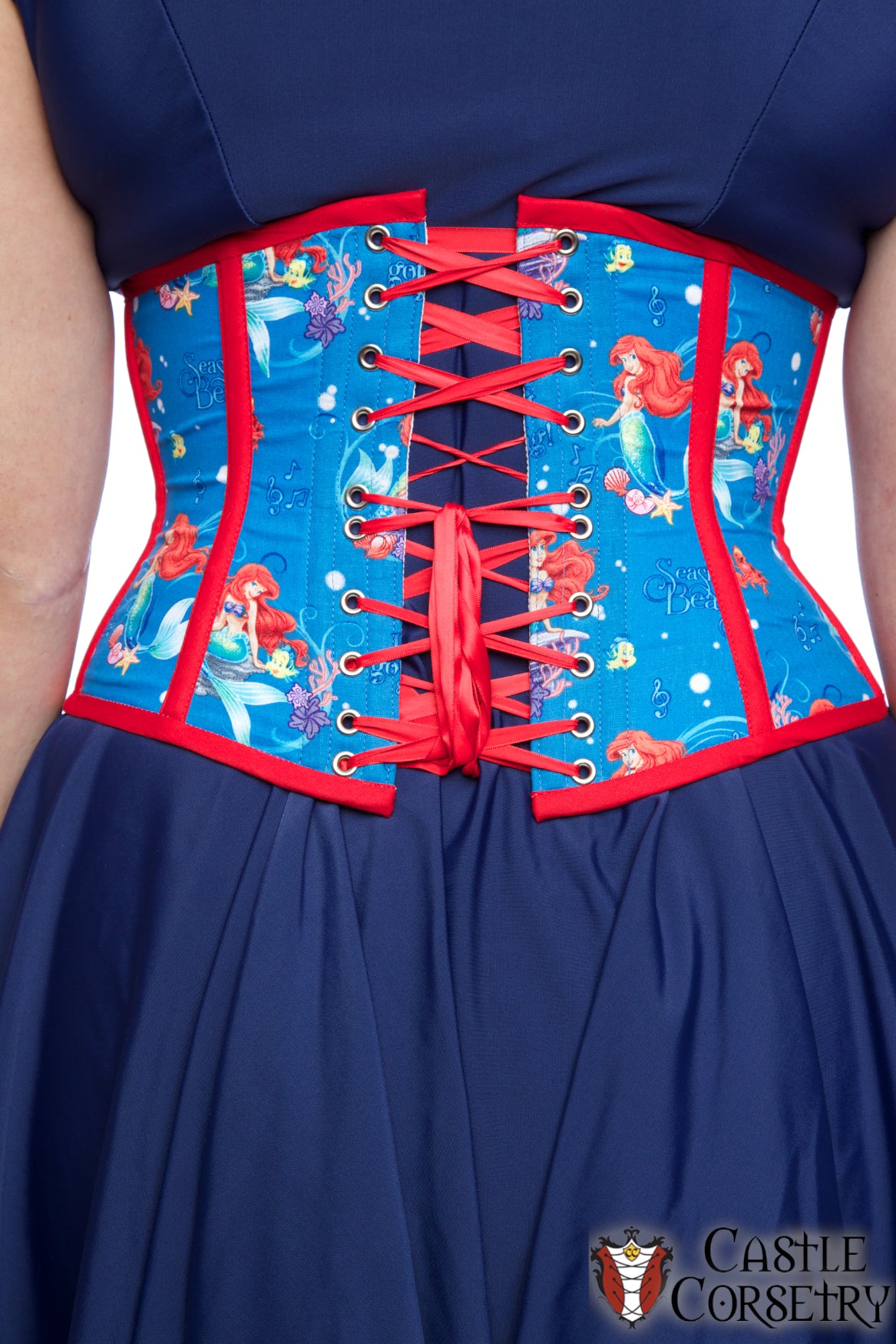 Size 26" Mermaid Red Waist Cincher