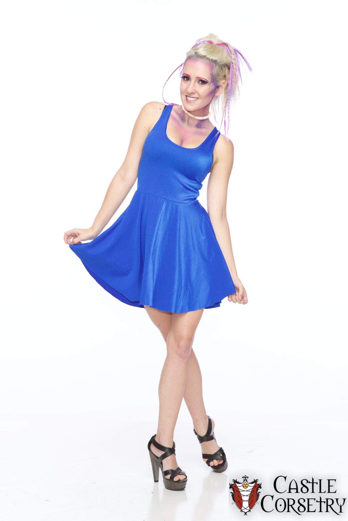 Small Royal Blue Skater Dress