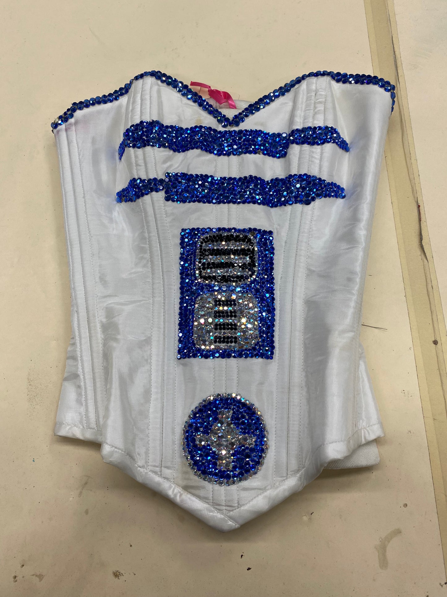 Size 22" R2D2 Sparkle Overbust Corset