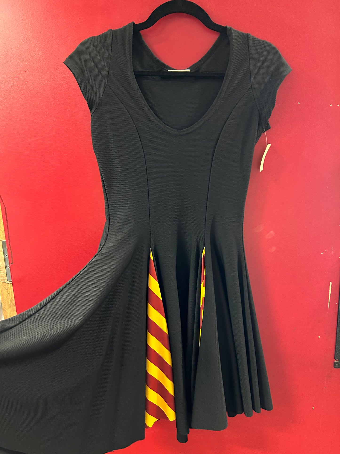 Small Red Basic Witch Swing Dress