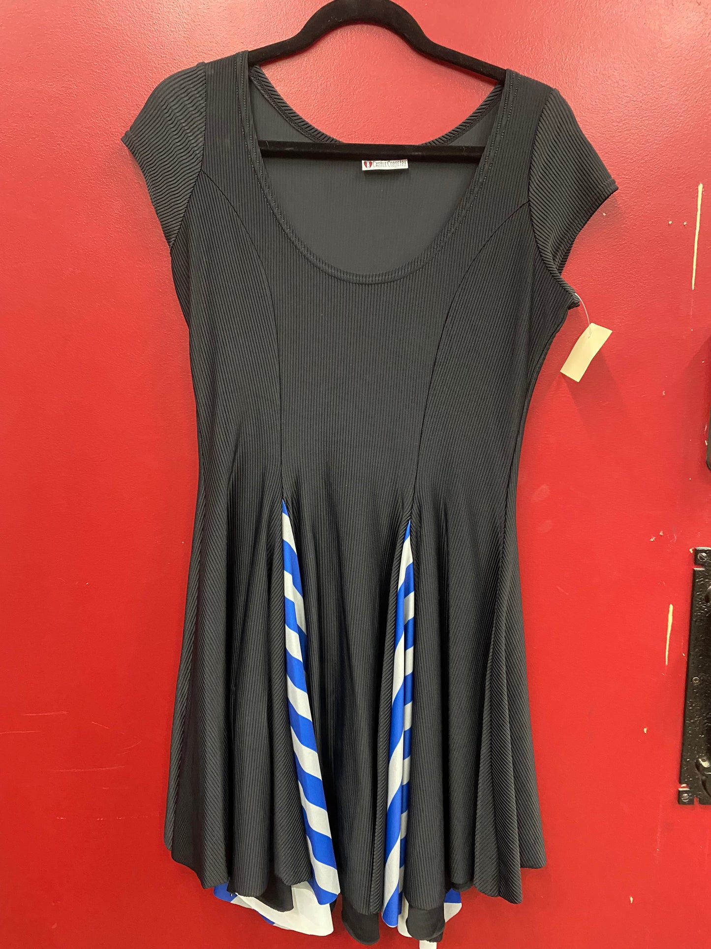 Medium Blue Basic Witch Swing Dress