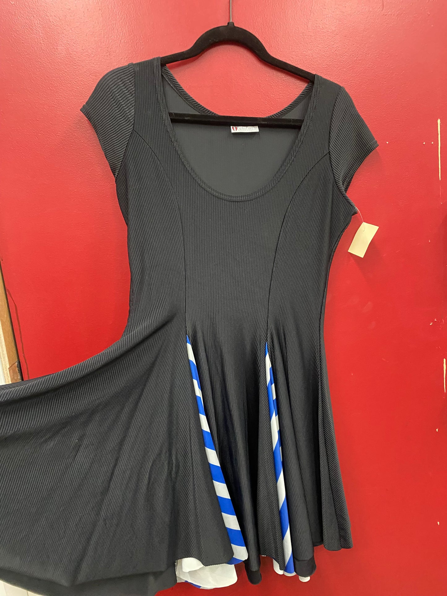 Medium Blue Basic Witch Swing Dress