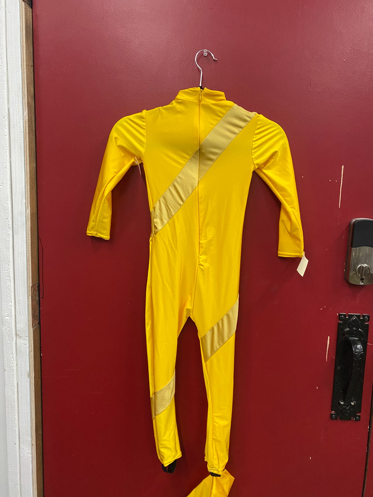 Child Size 7 Yellow Spandex Suit