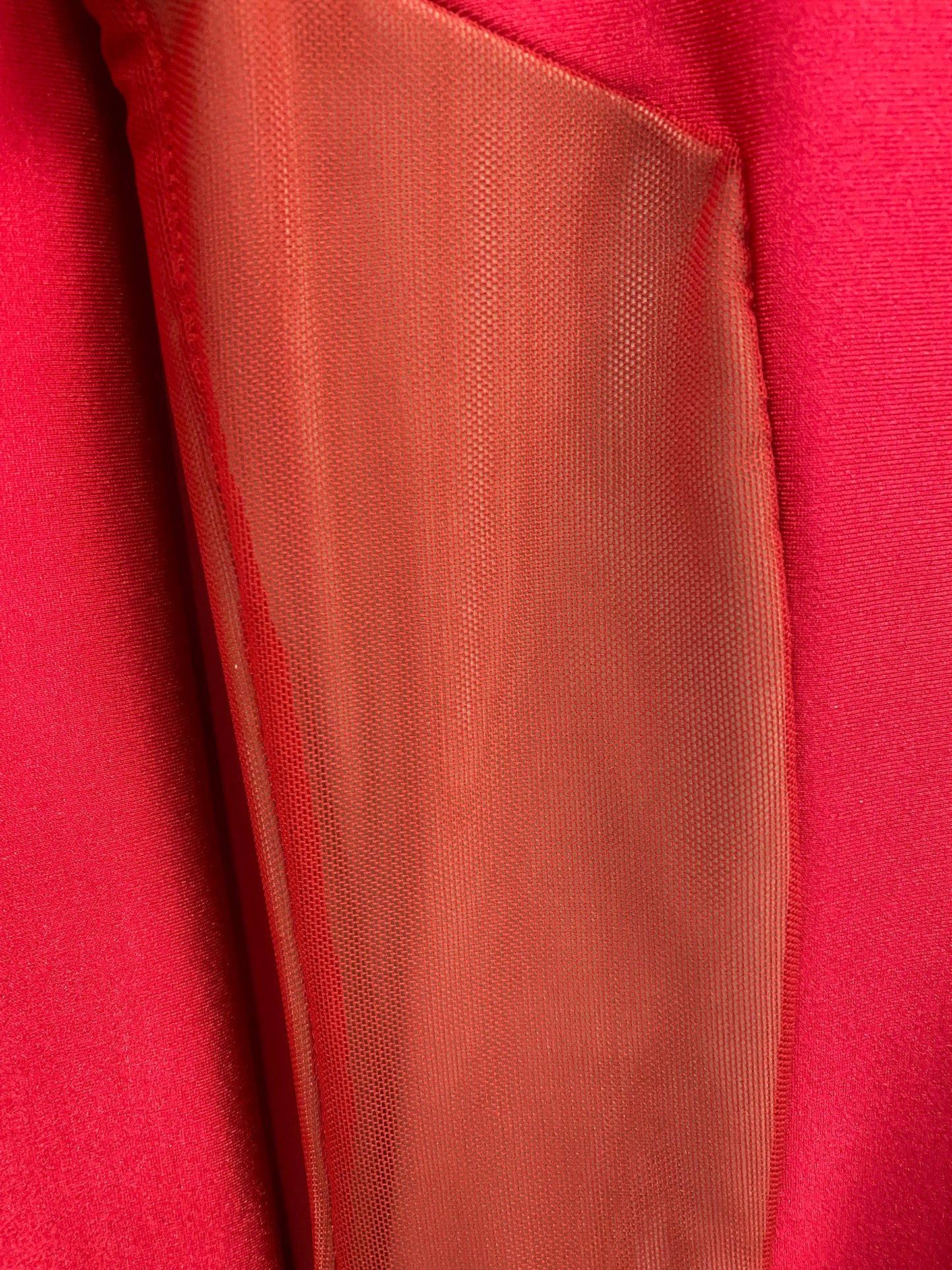 Medium/Large Men's Red Mesh Cutout Catsuit