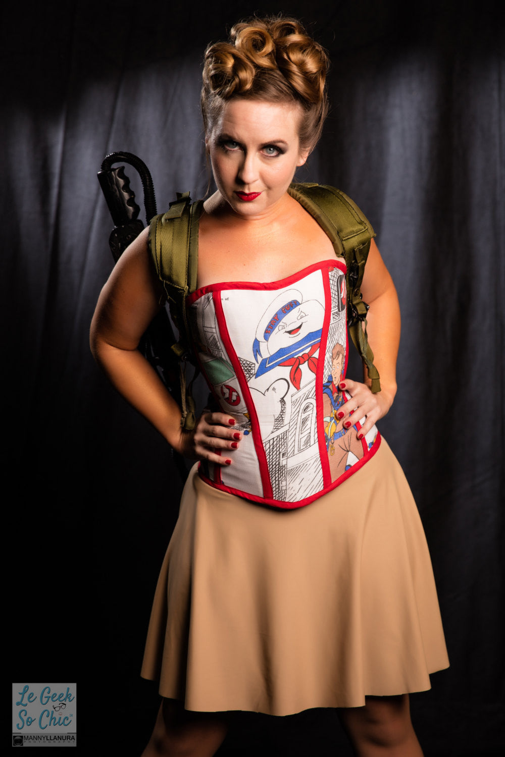 Size 22" I Ain't Afraid of No Sheets Overbust Corset