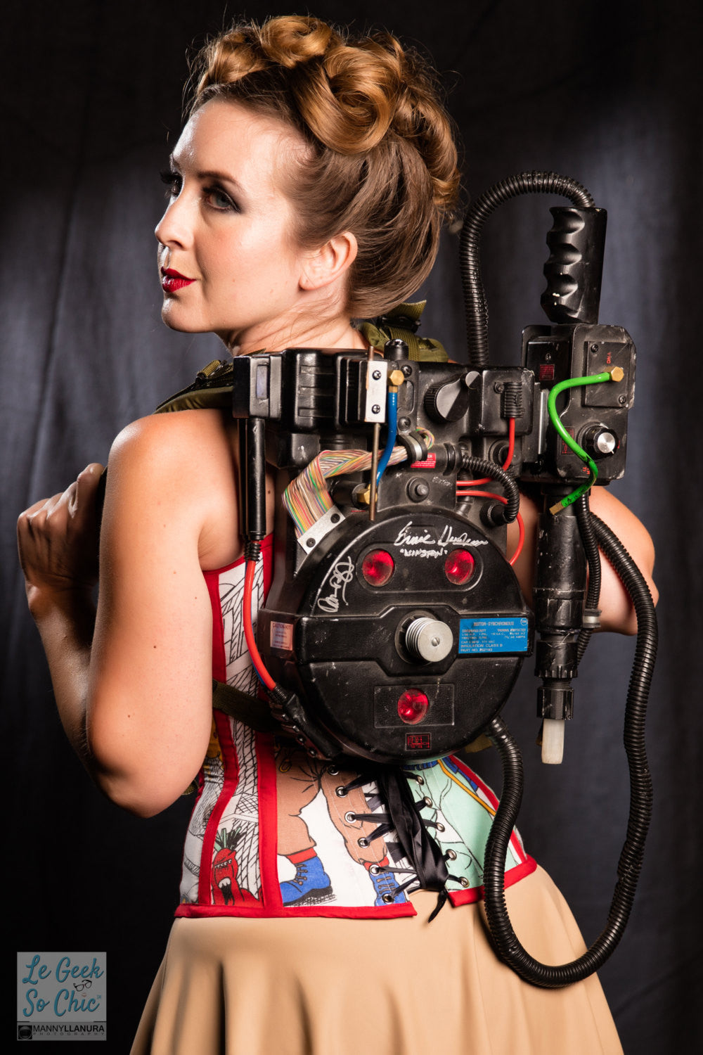 Size 22" I Ain't Afraid of No Sheets Overbust Corset