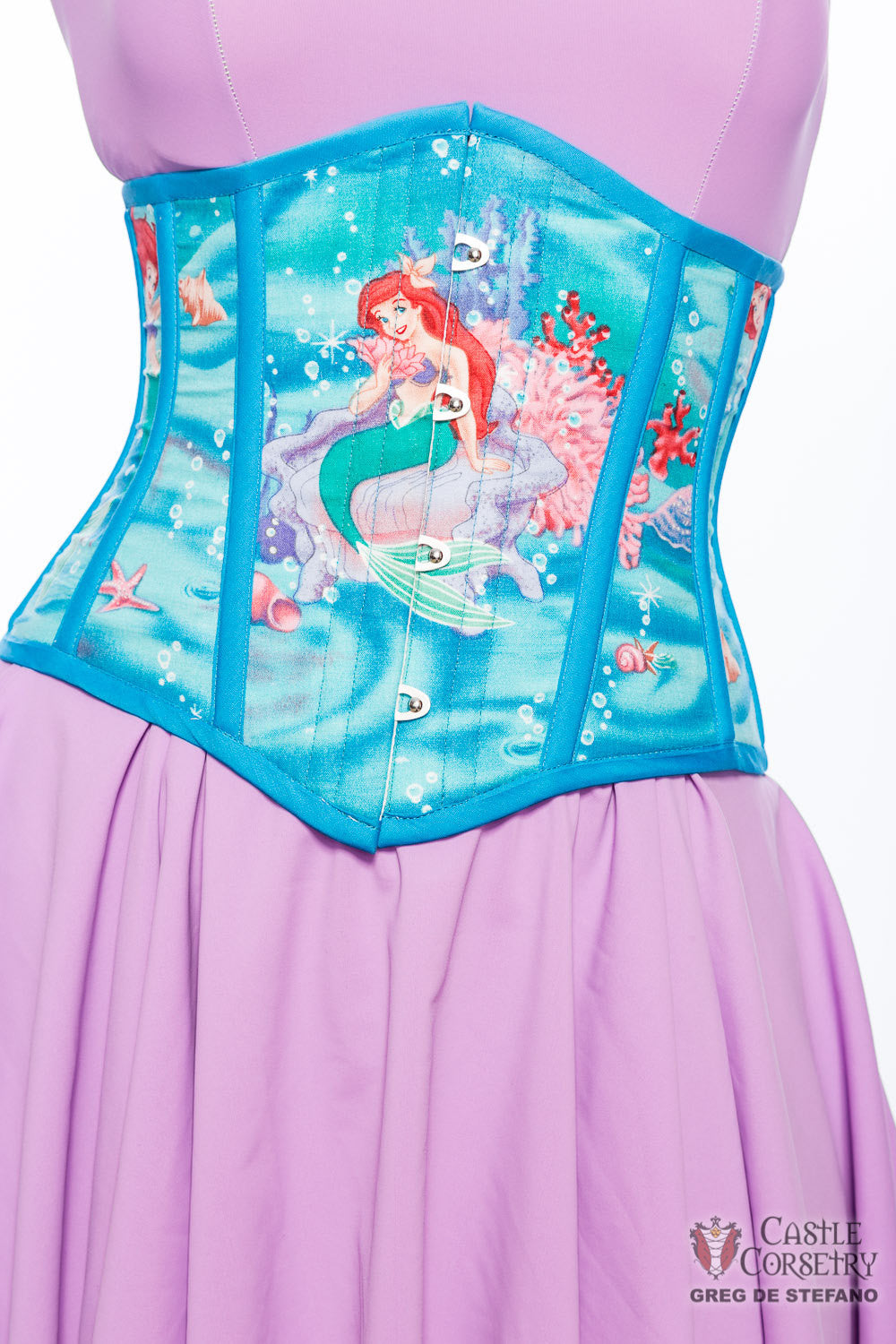 Size 20" Mermaid Teal Waist Cincher