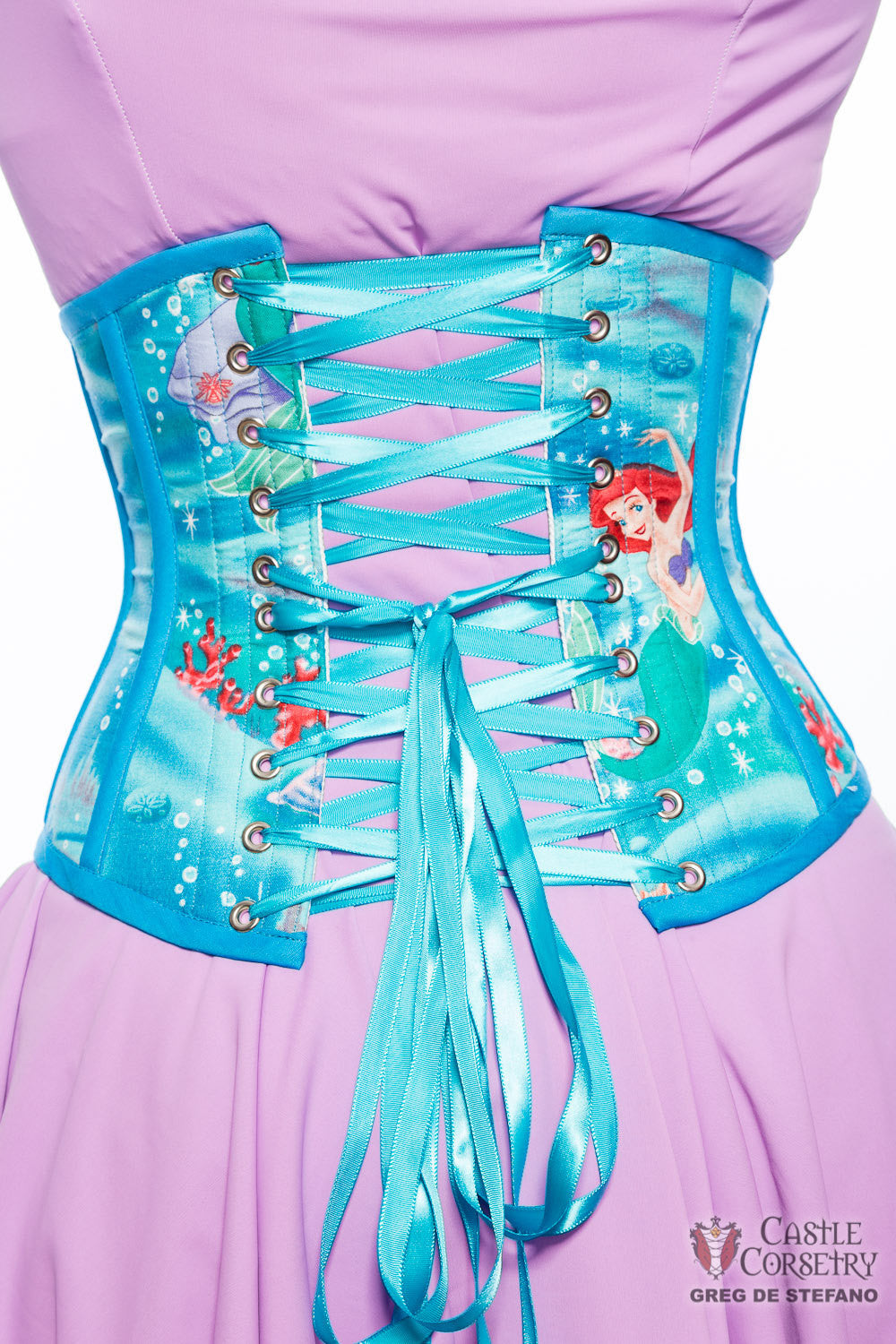 Size 20" Mermaid Teal Waist Cincher