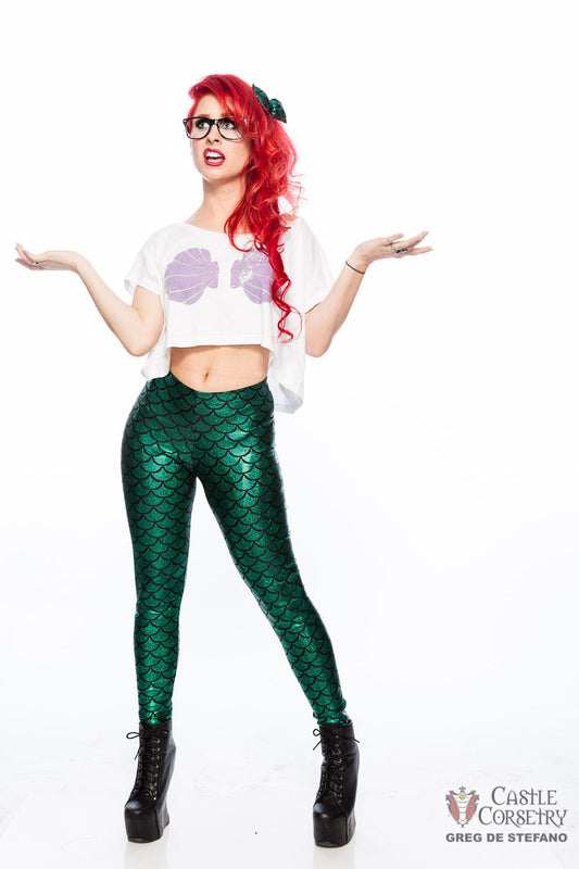Small Green Mermaid Leggings