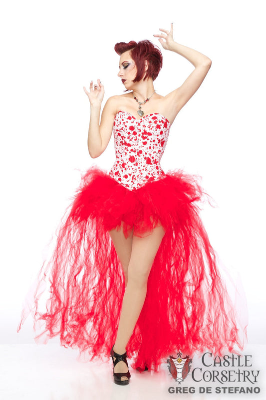 Size 22" Blood Spatter Overbust Corset