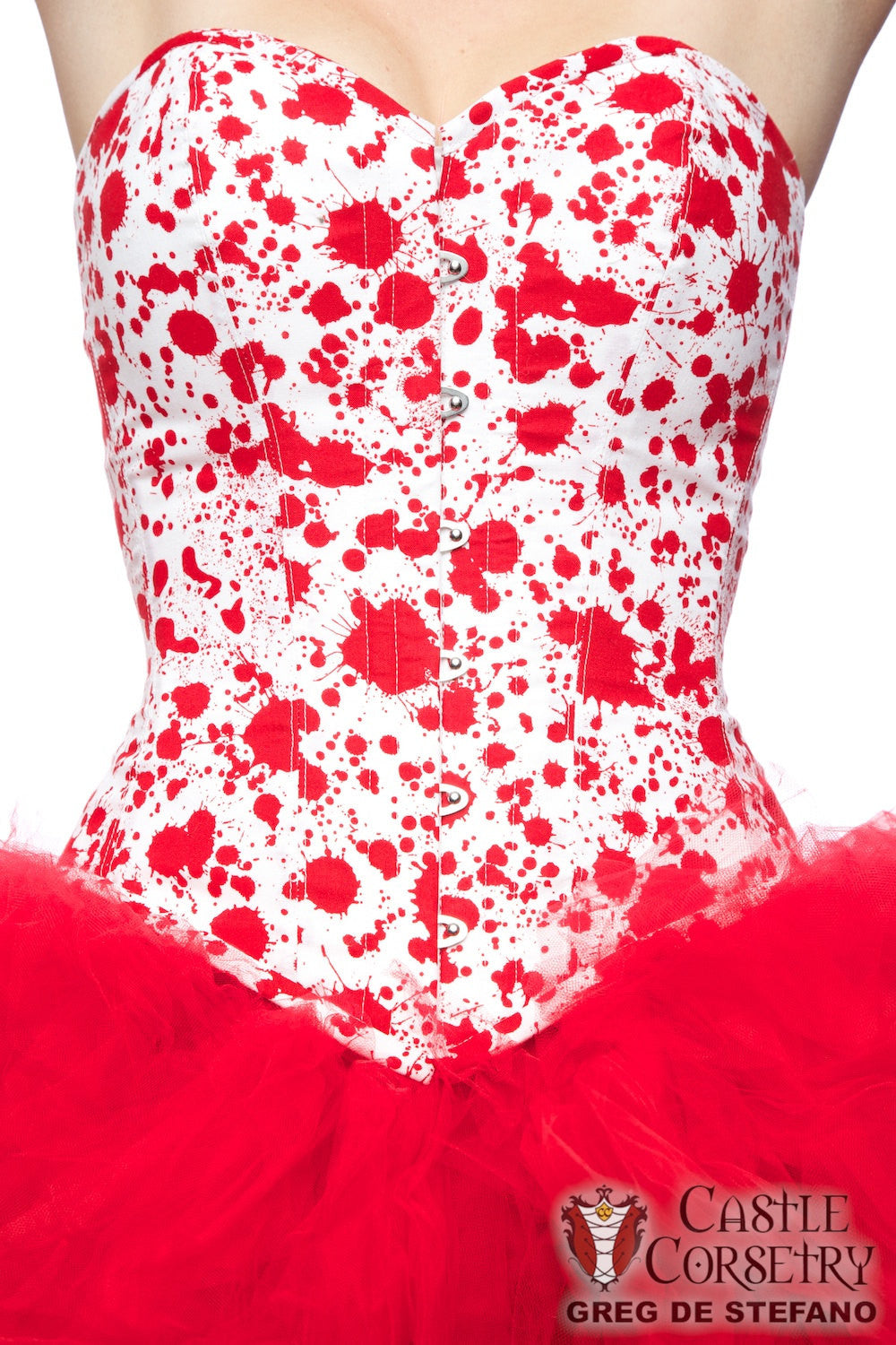 Size 22" Blood Spatter Overbust Corset