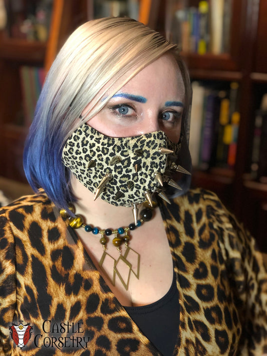 Leopard 'Face Mace' Mask