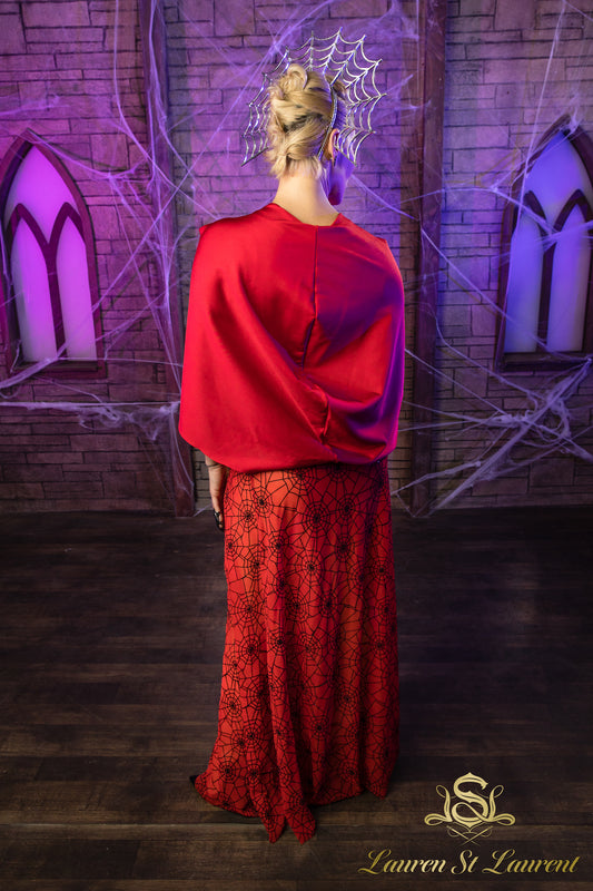 Spiderwoman Sheer Maxi Skirt