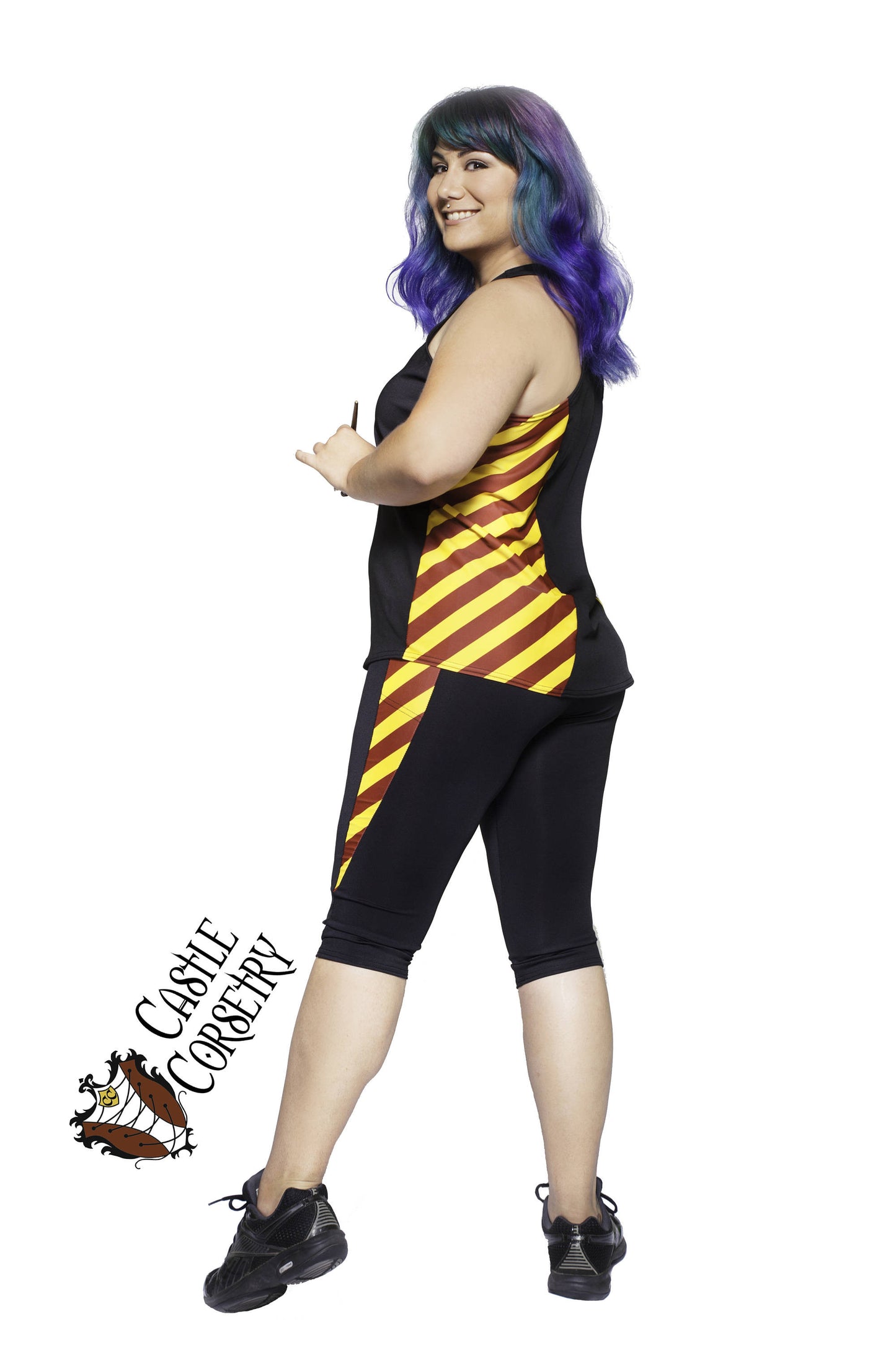 Red #BasicWitchWear Workout Full-Length Pants