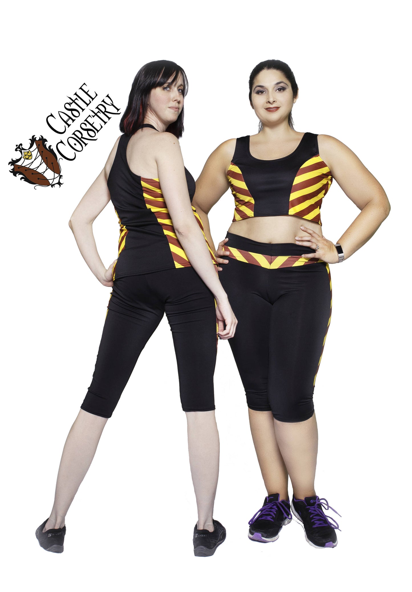 Red #BasicWitchWear Workout Full-Length Pants