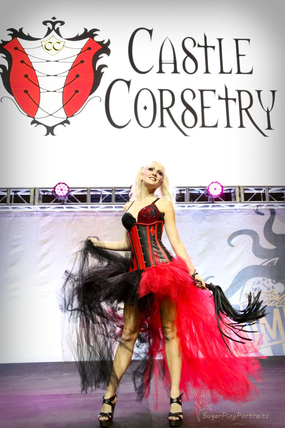 Harlequin Long Line Corset