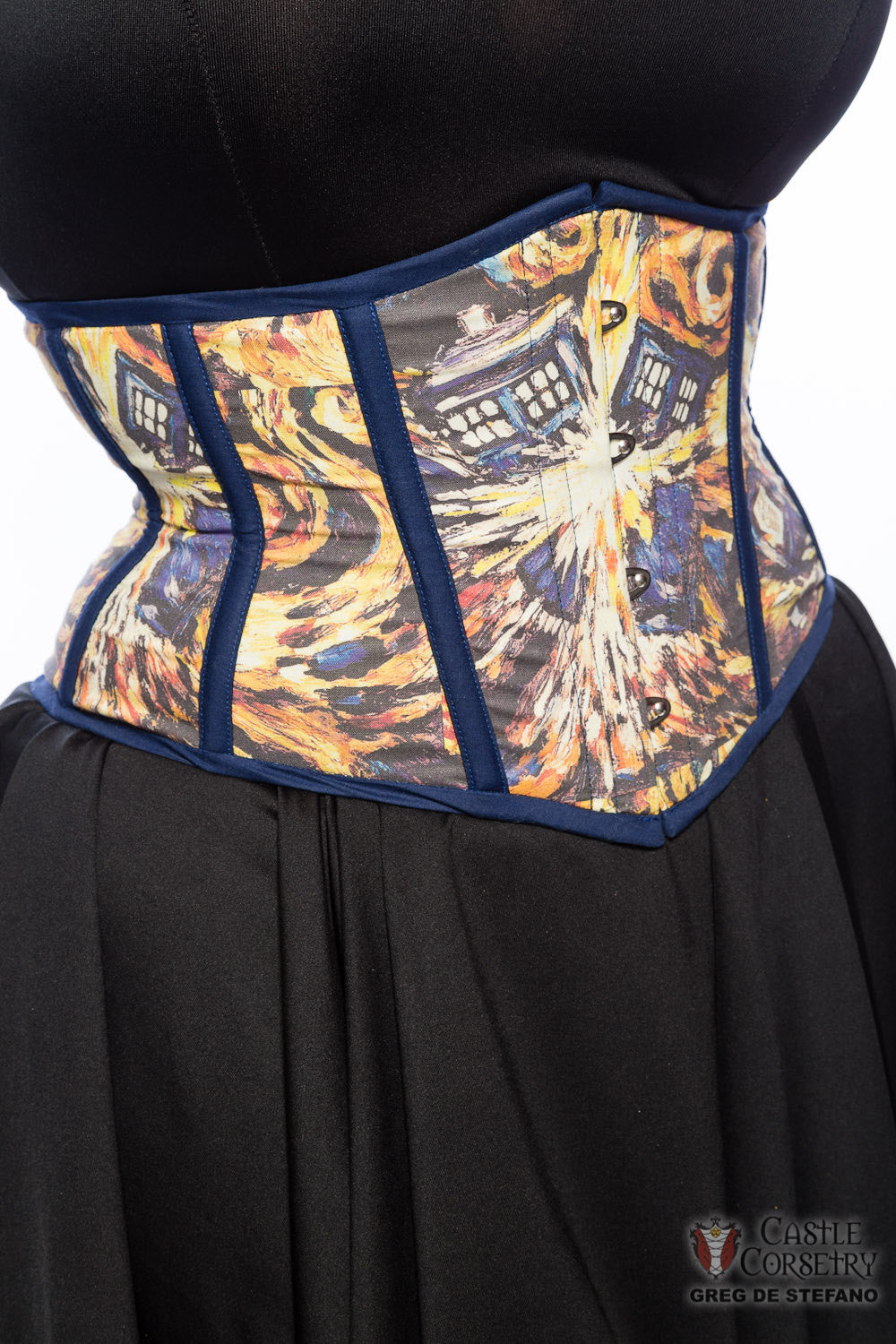 Van Gogh Exploding Police Box Waist Cincher