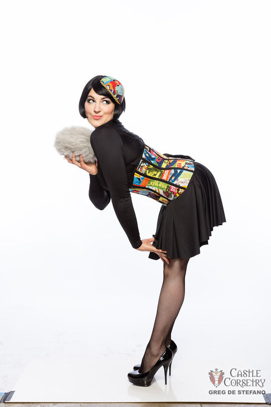 Final Frontier Photo Print Long Line Corset