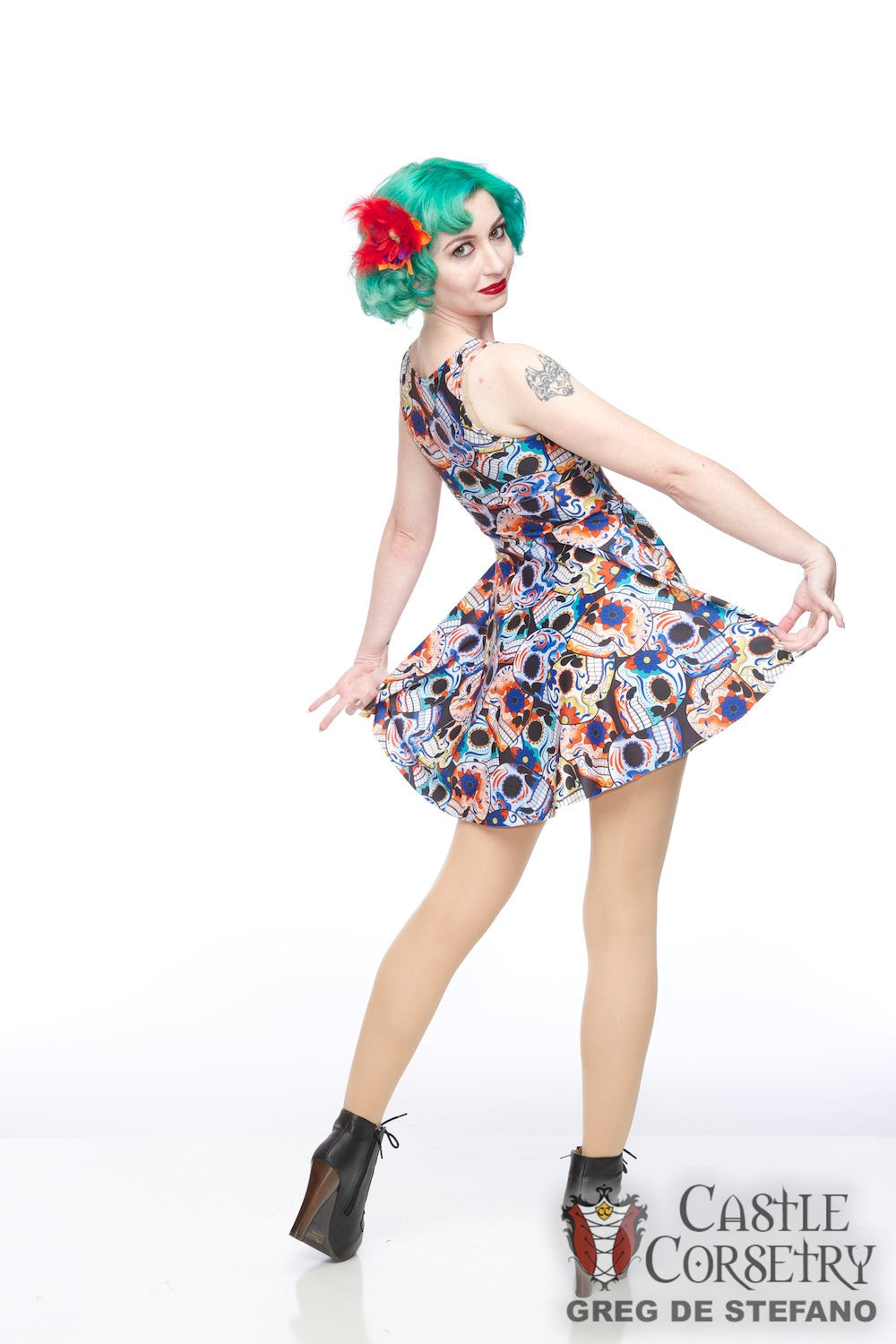 Sugar Skulls Skater Dress