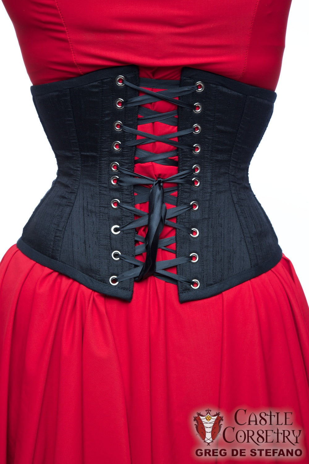 Black Silk Waist Cincher