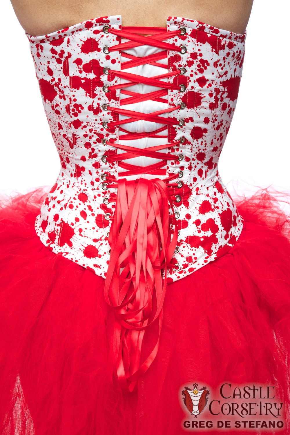 Blood Spatter Overbust Corset