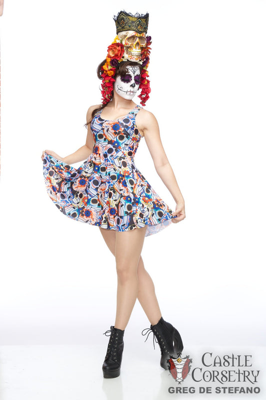 Sugar Skulls Skater Dress