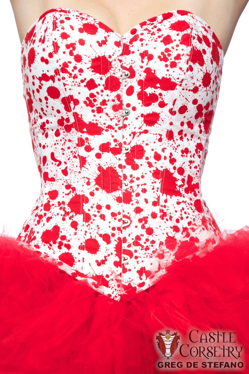Blood Spatter Overbust Corset