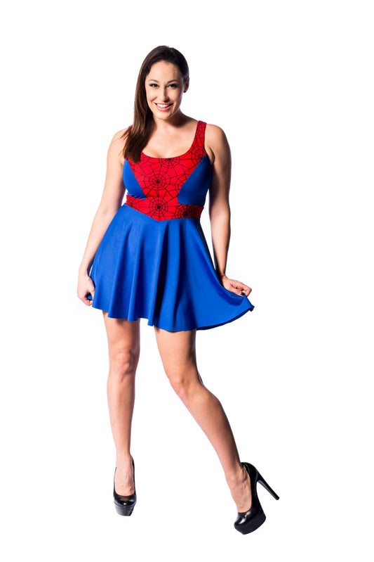 Spider Skater Dress