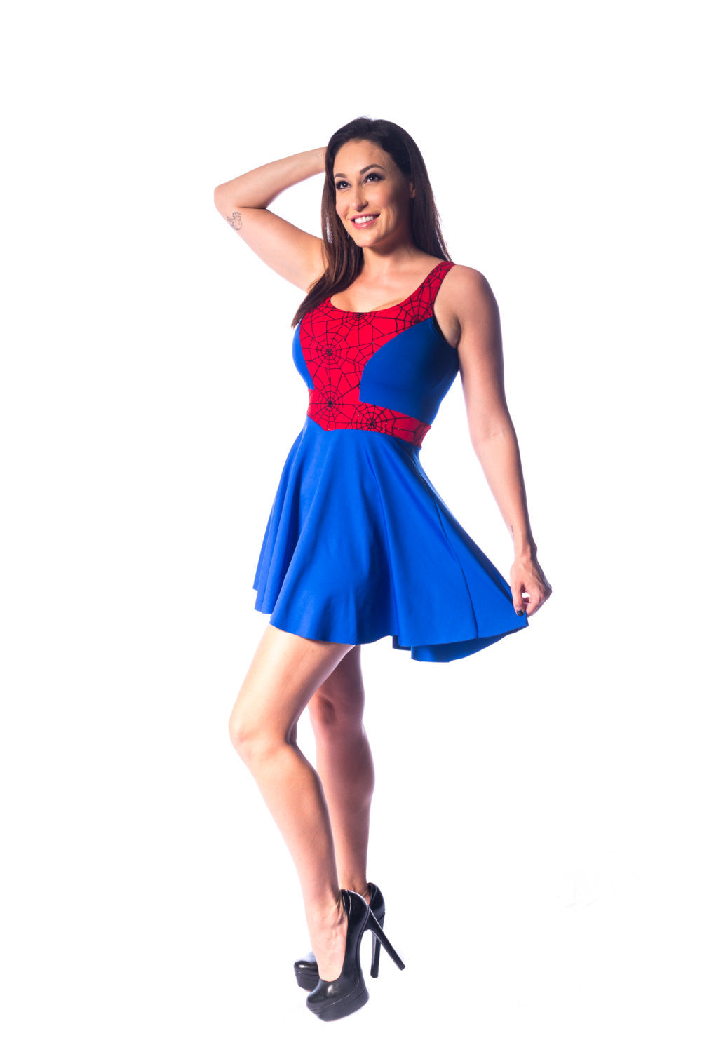 Spider Skater Dress