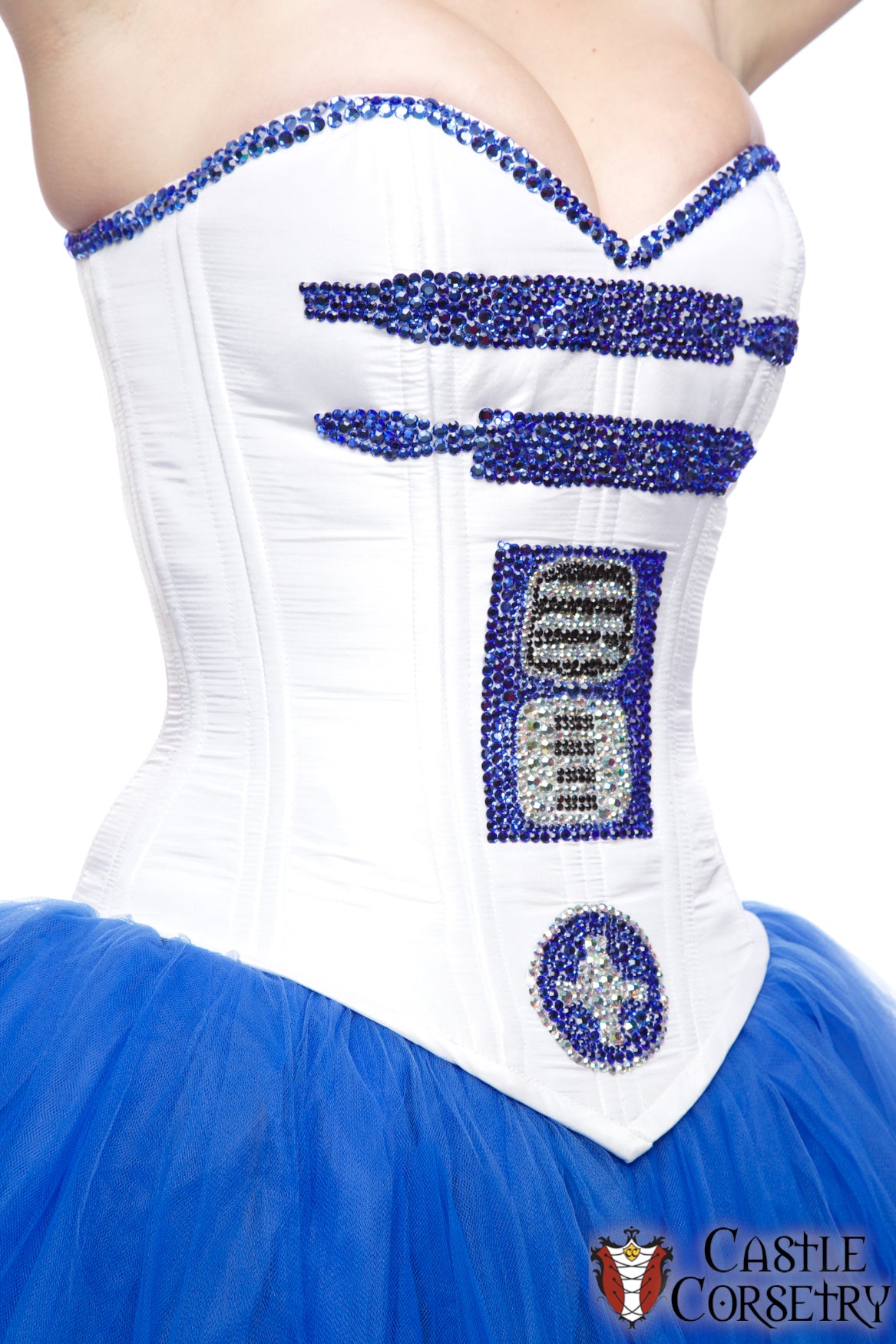 Size 22" R2D2 Sparkle Overbust Corset