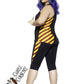 Large Red #BasicWitchWear Workout Capri Pants