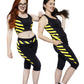 Small Yellow #BasicWitchWear Workout Capri Pants
