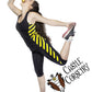 Medium Yellow #BasicWitchWear Workout Capri Pants