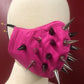 Hot Pink Spiked 'Face Mace' Mask