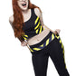 Yellow #BasicWitchWear Workout Full-Length Pants