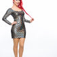 Mermaid Long Sleeved Mini Dress