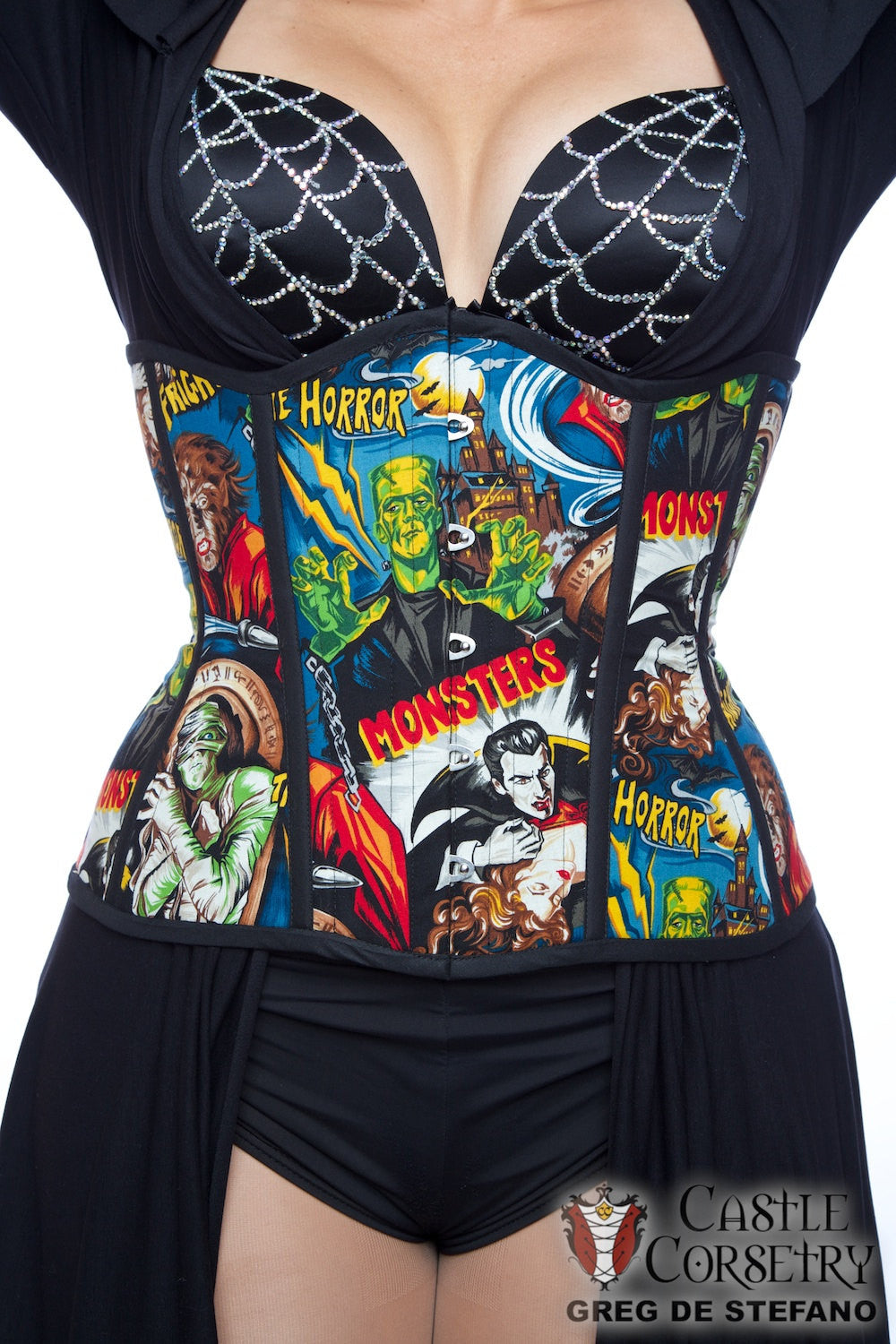 Movie Monsters Long Line Corset