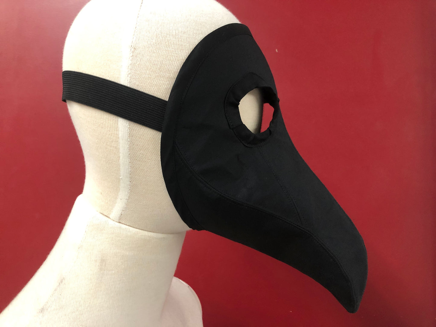 Black Cotton Plague Doctor Face Mask